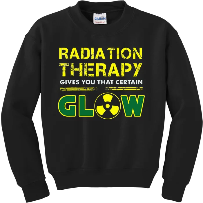 Radiation Therapy Radiation Therapist Funny Cancer Fighter Kids Sweatshirt