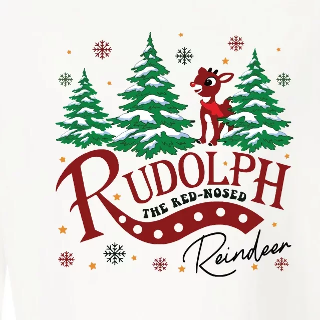 Rudolph The Red Nosed Reindeer Cropped Pullover Crew