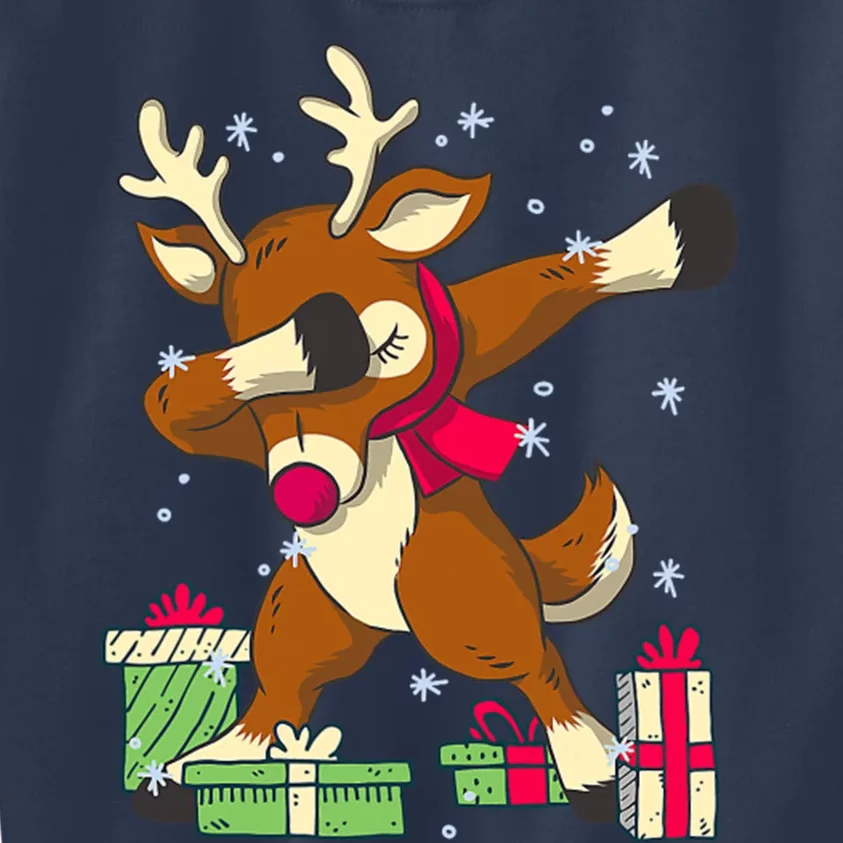 Rudolph The Red Nose Reindeer For Dab Dance Christmas Kids Sweatshirt