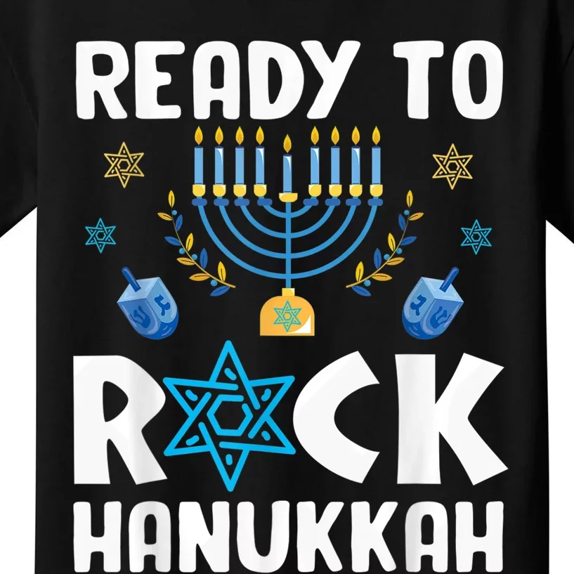 Ready To Rock Hanukkah Pajamas Chanukah Kids T-Shirt