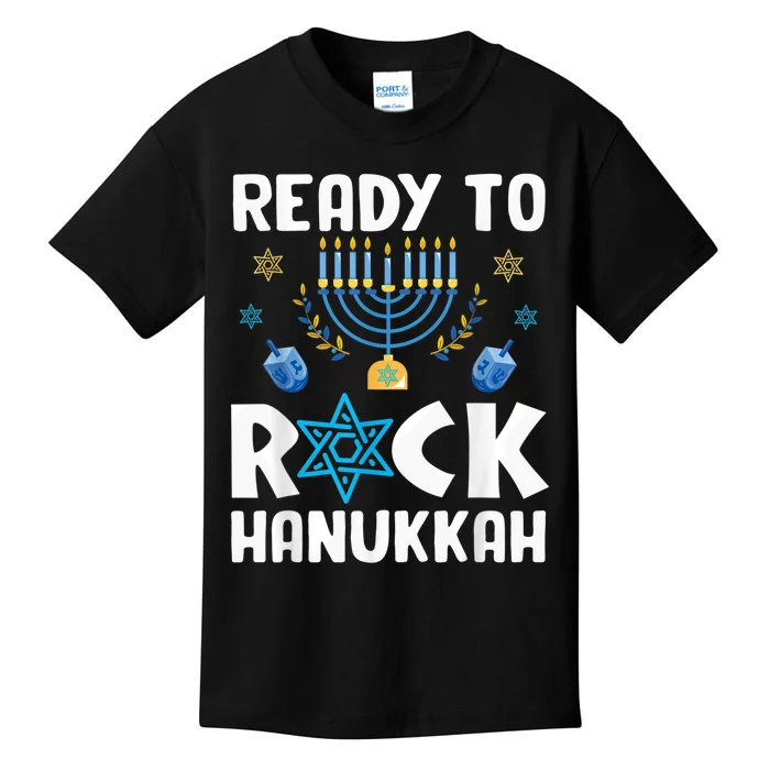 Ready To Rock Hanukkah Pajamas Chanukah Kids T-Shirt