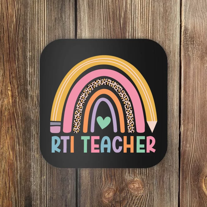 Rti Teacher Rainbow Back To School Coaster