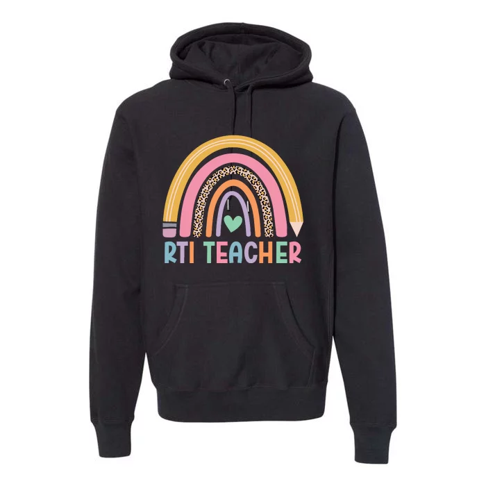 Rti Teacher Rainbow Back To School Premium Hoodie