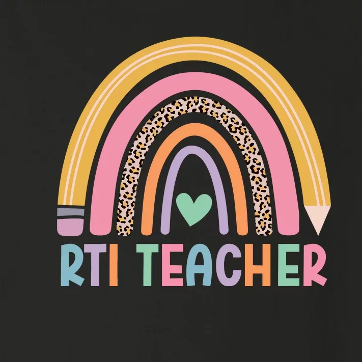 Rti Teacher Rainbow Back To School Toddler Long Sleeve Shirt