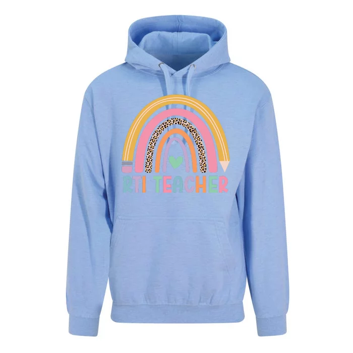 Rti Teacher Rainbow Back To School Unisex Surf Hoodie