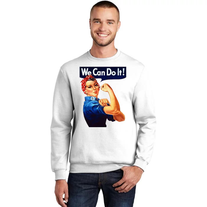 Rosie The Riveter Poster We Can Do It Feminist Retro Sweatshirt