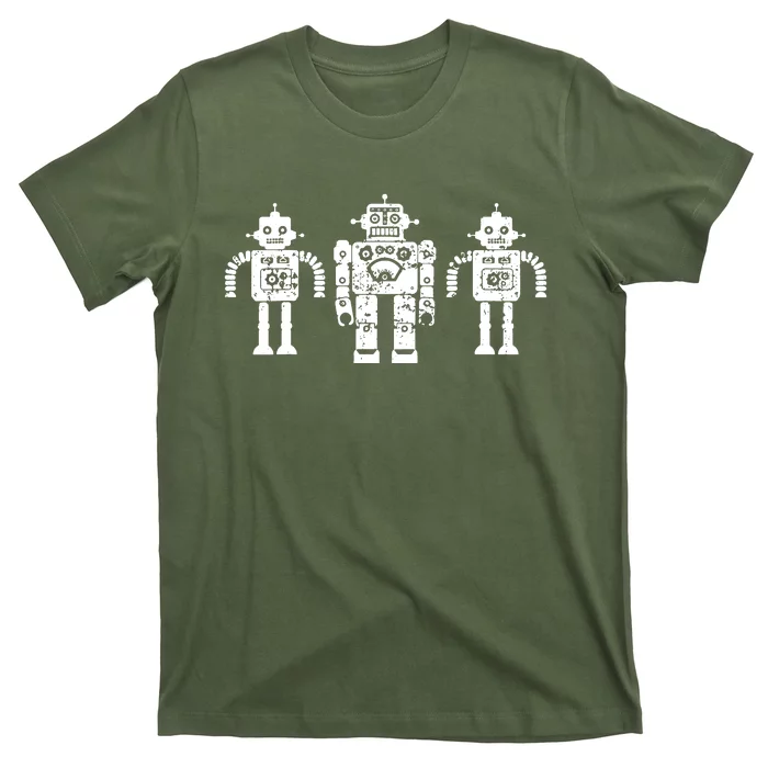 Retro Toy Robots Vintage Antique Sci Fi T-Shirt