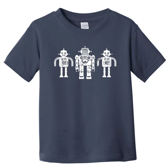 Retro Toy Robots Vintage Antique Sci Fi Toddler T-Shirt