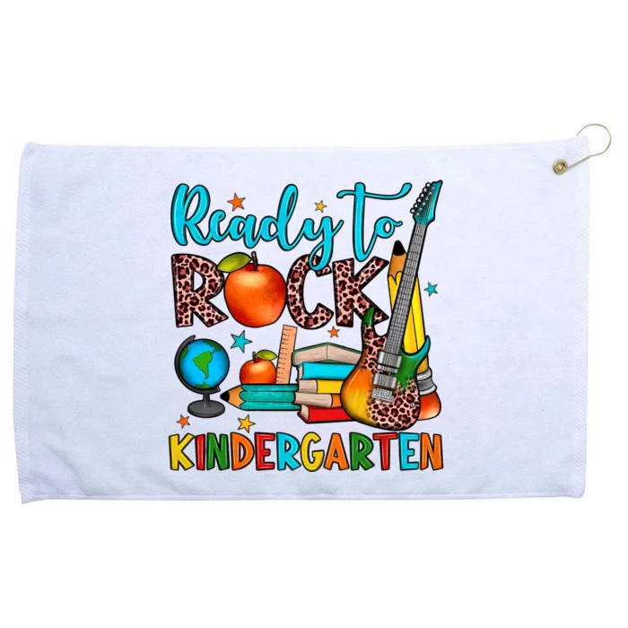 Ready To Rock Kindergarten Back To School School Group Kindergarten Grommeted Golf Towel