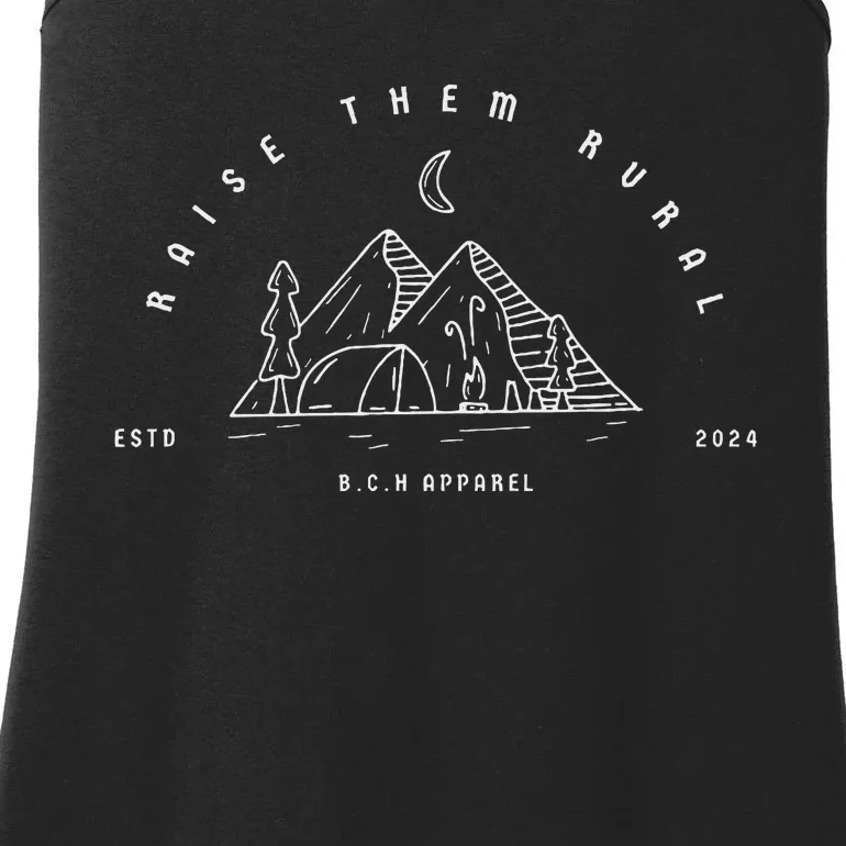 Raise Them Rural Outdoorsy Life Ladies Essential Tank