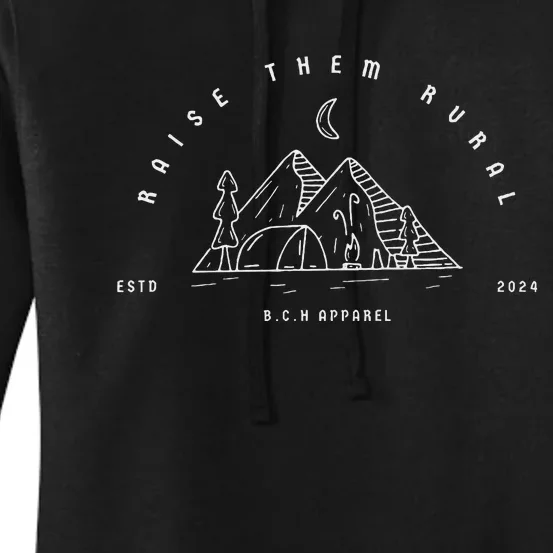 Raise Them Rural Outdoorsy Life Women's Pullover Hoodie