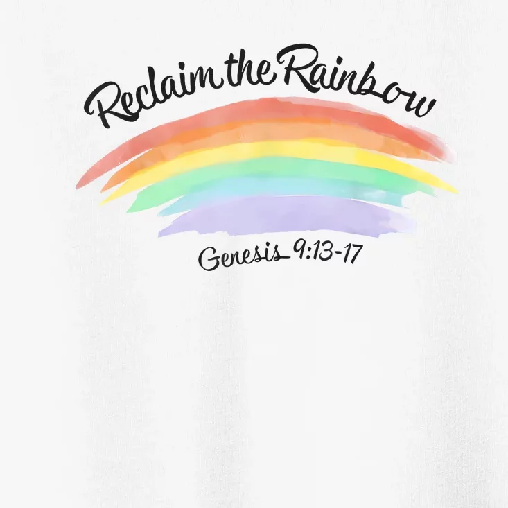 Reclaim The Rainbow 9.13 17 Bible Verse Christian Toddler T-Shirt