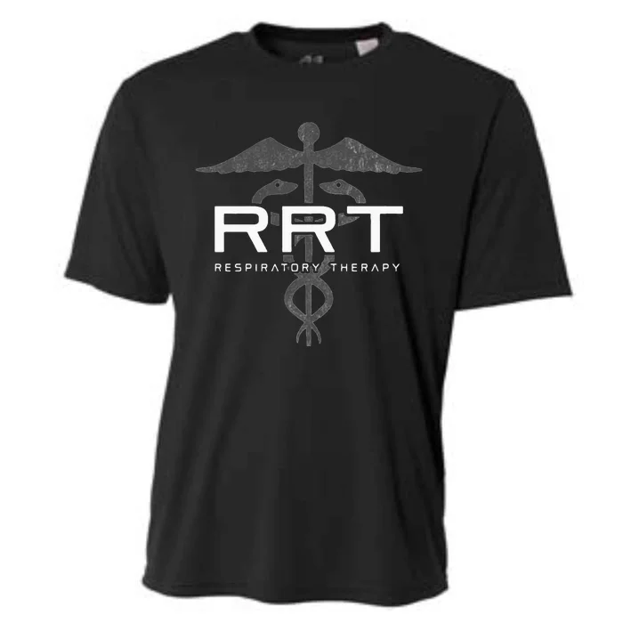 Respiratory Therapy RRT Front Back Respiratory Care Cooling Performance Crew T-Shirt