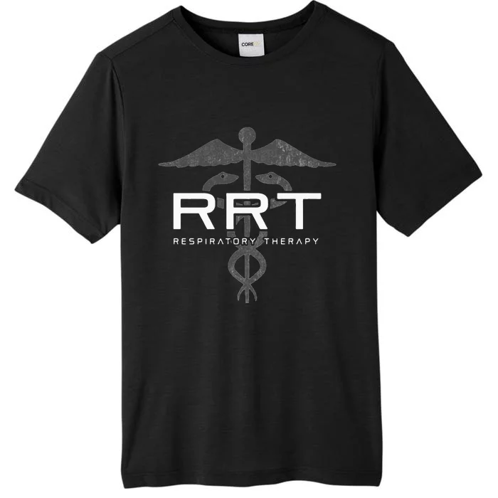 Respiratory Therapy RRT Front Back Respiratory Care ChromaSoft Performance T-Shirt