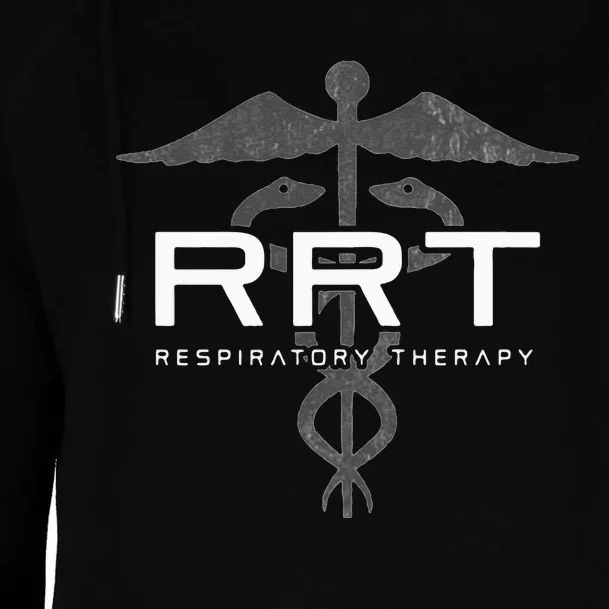 Respiratory Therapy RRT Front Back Respiratory Care Womens Funnel Neck Pullover Hood