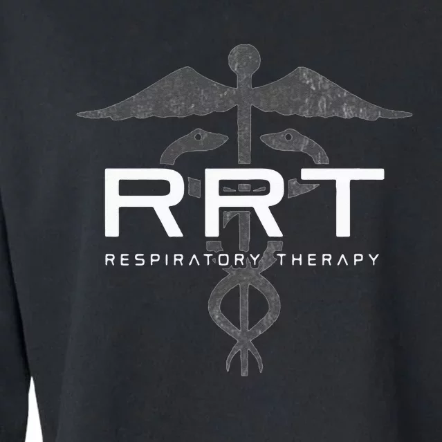 Respiratory Therapy RRT Front Back Respiratory Care Cropped Pullover Crew