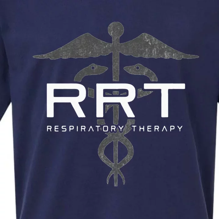 Respiratory Therapy RRT Front Back Respiratory Care Sueded Cloud Jersey T-Shirt