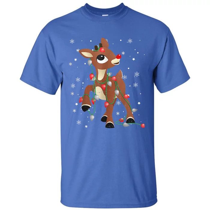 Rudolph The Red Nose Reindeer For and Christmas Fan Tall T-Shirt