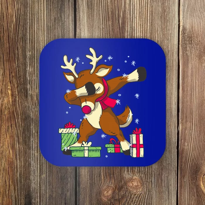 Rudolph The Red Nose Reindeer For Dab Dance Christmas Coaster