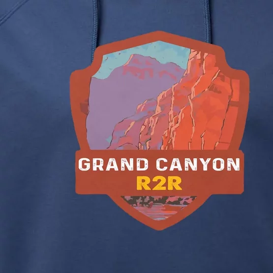 Rim To Rim R2R 2022 Grand Canyon National Park Arizona Travel Lover Camping Performance Fleece Hoodie