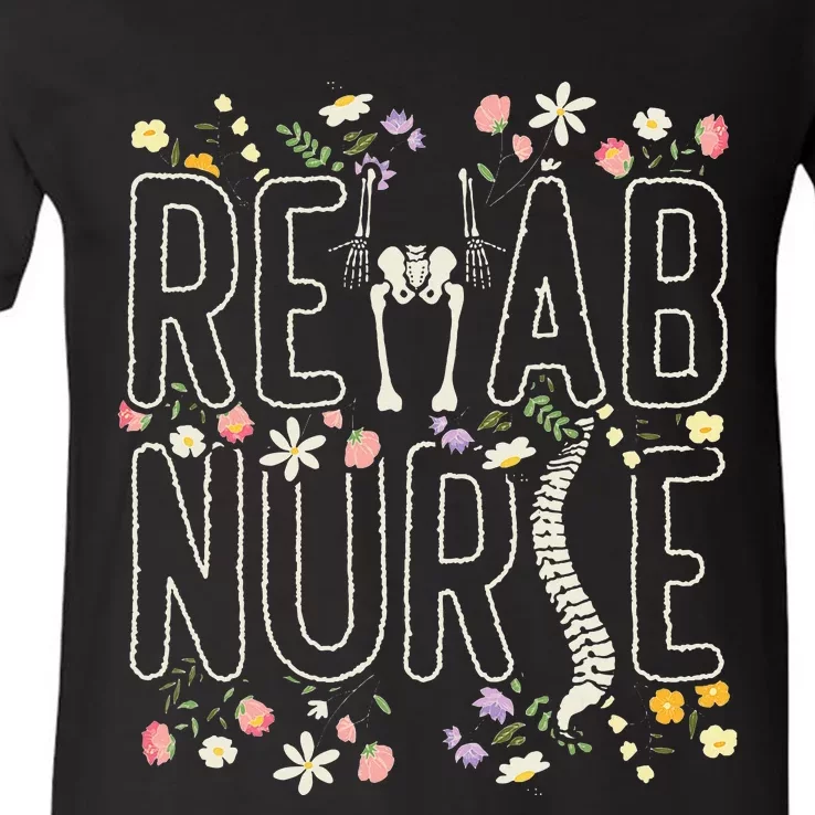 Rehab Technician Rehab Nurse V-Neck T-Shirt