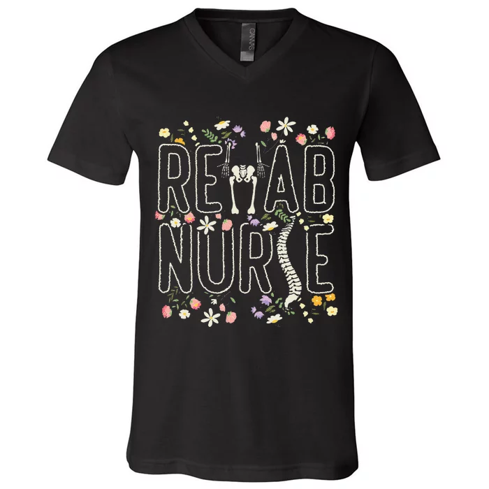 Rehab Technician Rehab Nurse V-Neck T-Shirt