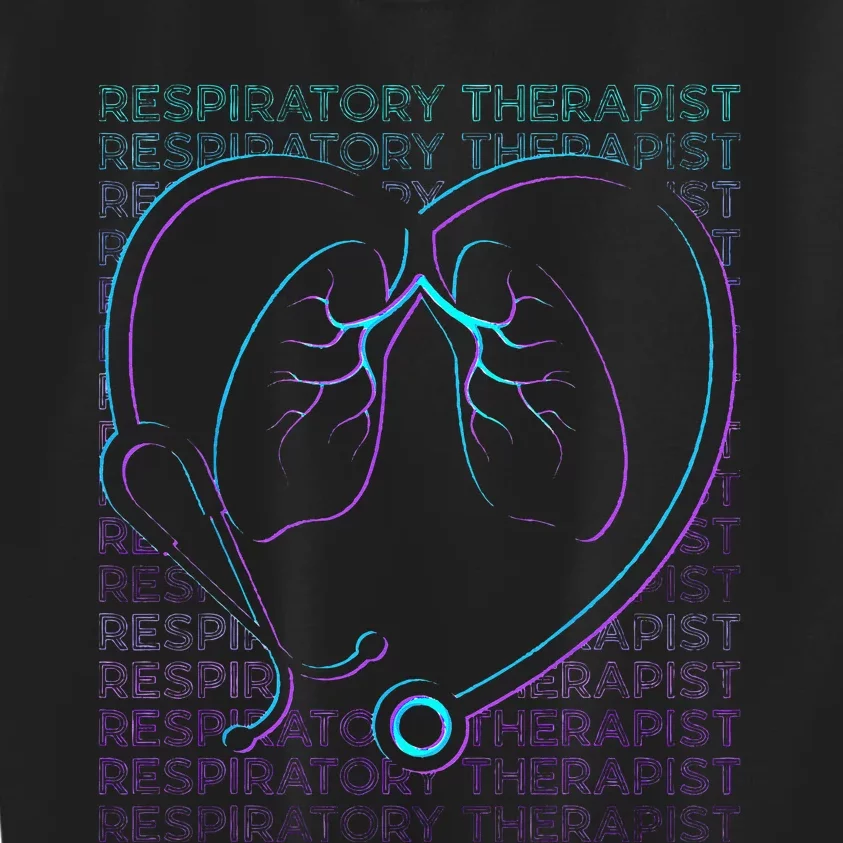 Respiratory Therapist Respiratory Therapy Retro Kids Sweatshirt