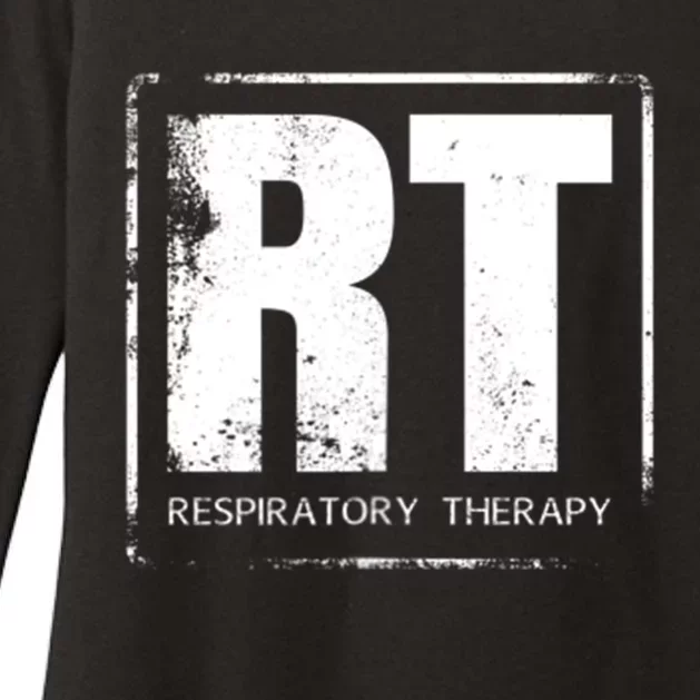 Respiratory Therapy RT FrontBack Respiratory Care Womens CVC Long Sleeve Shirt