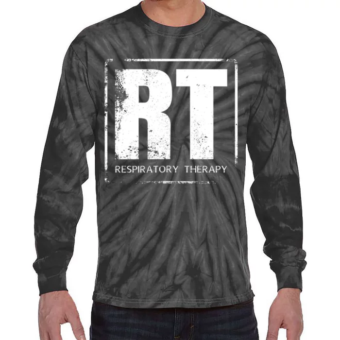 Respiratory Therapy RT FrontBack Respiratory Care Tie-Dye Long Sleeve Shirt