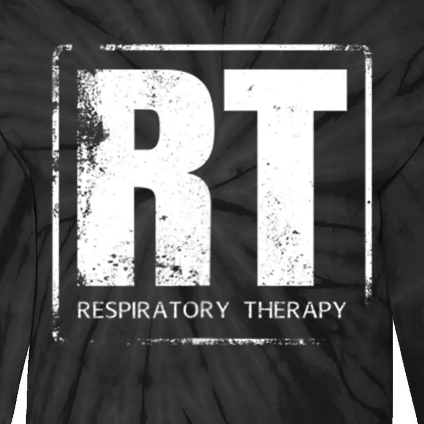 Respiratory Therapy RT FrontBack Respiratory Care Tie-Dye Long Sleeve Shirt