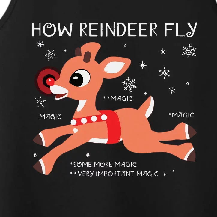 Rudolph The Rednosed Reindeer Reindeer Rudolph Rudolph Performance Tank