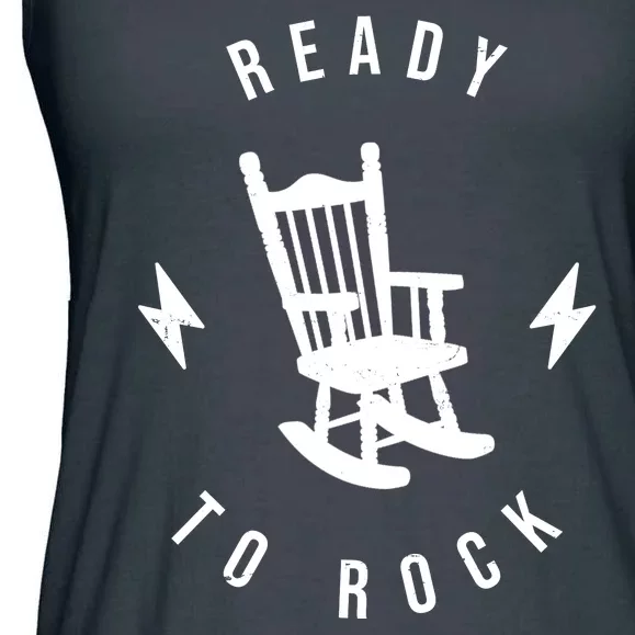 Ready To Rock Funny Rocking Chair Ladies Essential Flowy Tank