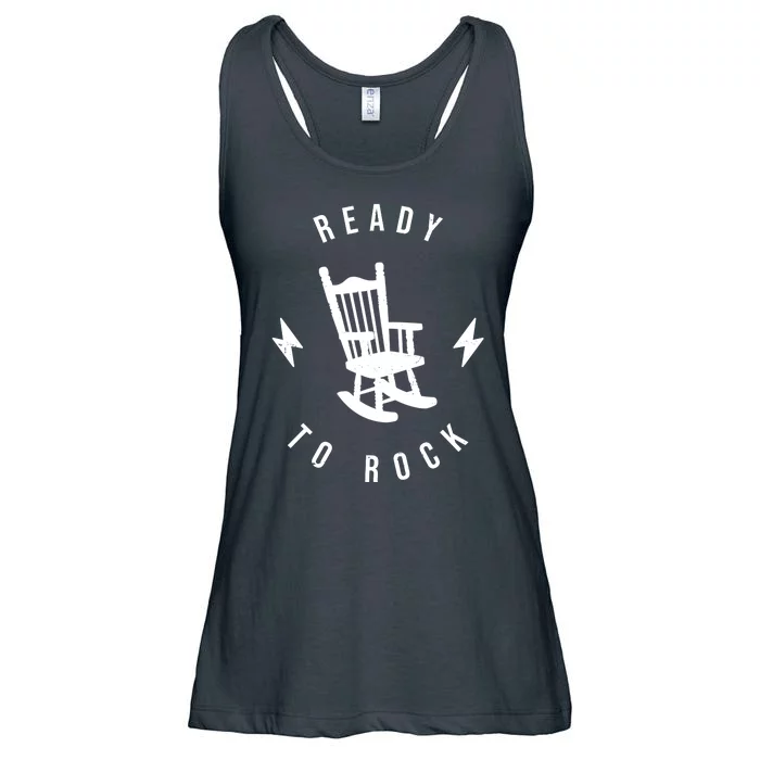 Ready To Rock Funny Rocking Chair Ladies Essential Flowy Tank