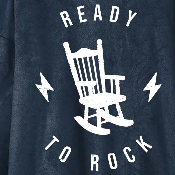 Ready To Rock Funny Rocking Chair Hooded Wearable Blanket