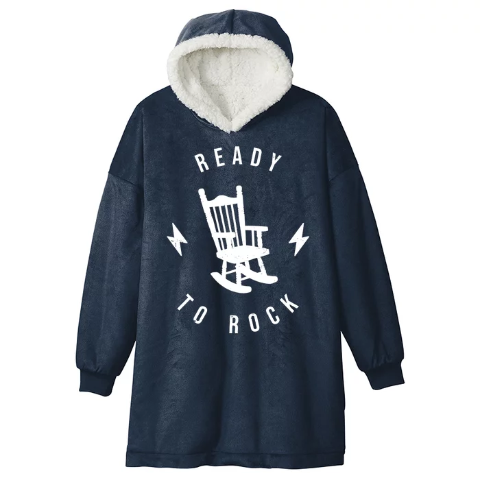 Ready To Rock Funny Rocking Chair Hooded Wearable Blanket