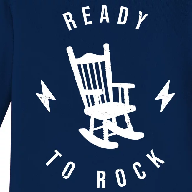 Ready To Rock Funny Rocking Chair Baby Long Sleeve Bodysuit