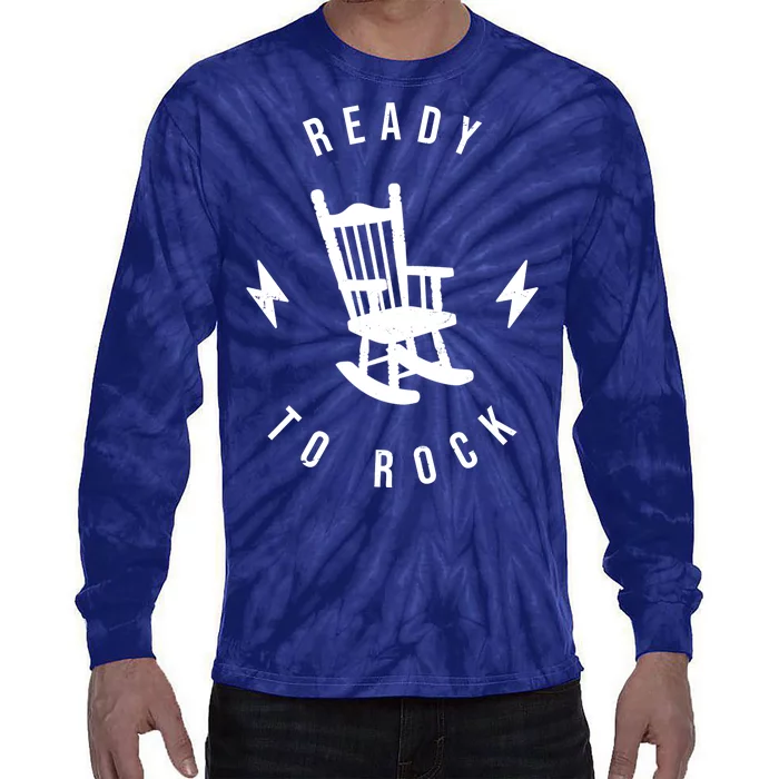 Ready To Rock Funny Rocking Chair Tie-Dye Long Sleeve Shirt