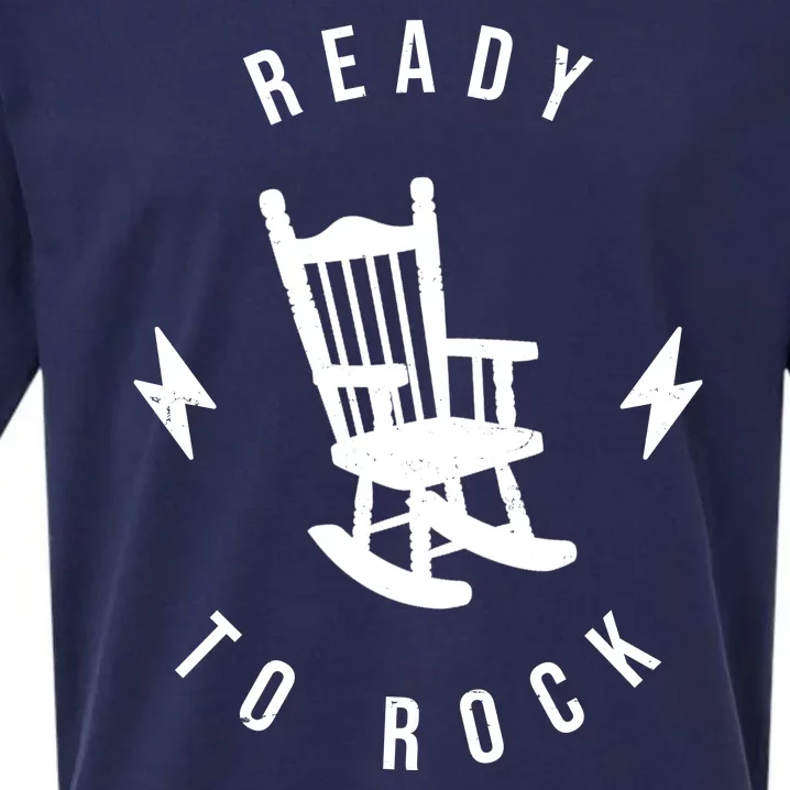 Ready To Rock Funny Rocking Chair Sueded Cloud Jersey T-Shirt