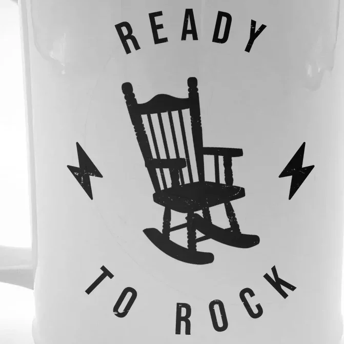 Ready To Rock Funny Rocking Chair Front & Back Beer Stein