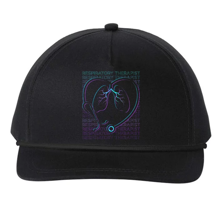 Respiratory Therapist Respiratory Therapy Retro Snapback Five-Panel Rope Hat