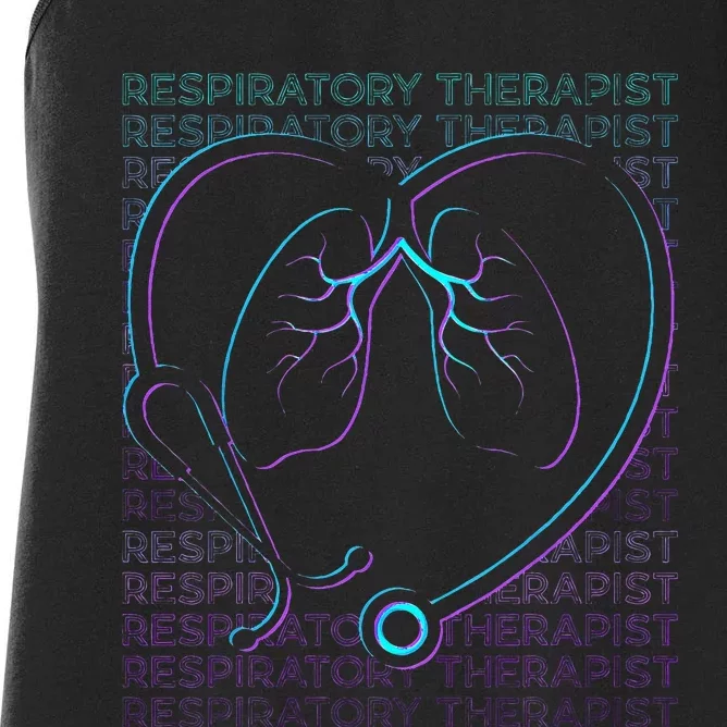 Respiratory Therapist Respiratory Therapy Retro Women's Racerback Tank