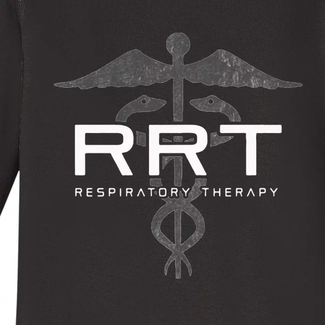 Respiratory Therapy RRT Front Back Respiratory Care Baby Long Sleeve Bodysuit