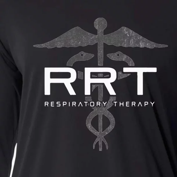 Respiratory Therapy RRT Front Back Respiratory Care Cooling Performance Long Sleeve Crew