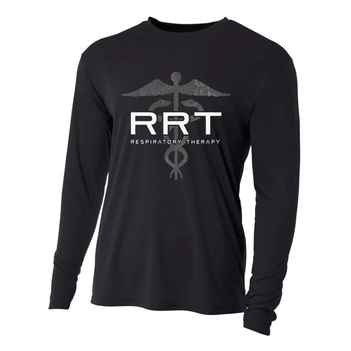 Respiratory Therapy RRT Front Back Respiratory Care Cooling Performance Long Sleeve Crew