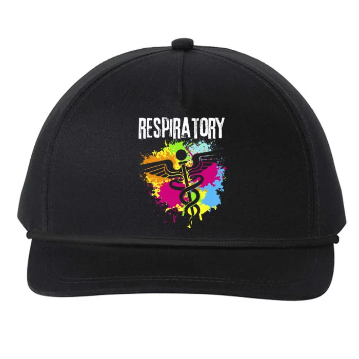 Respiratory Therapisgift Respiratory Therapy Design Snapback Five-Panel Rope Hat