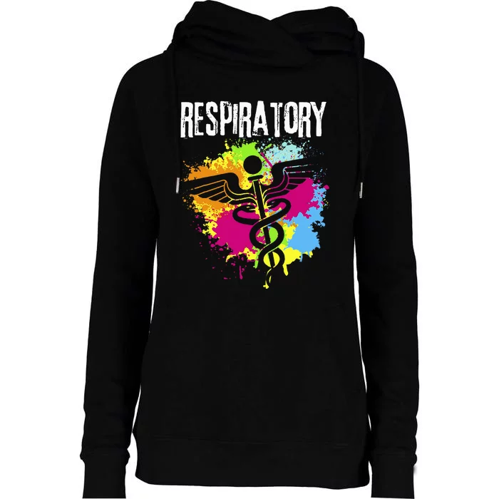 Respiratory Therapisgift Respiratory Therapy Design Womens Funnel Neck Pullover Hood