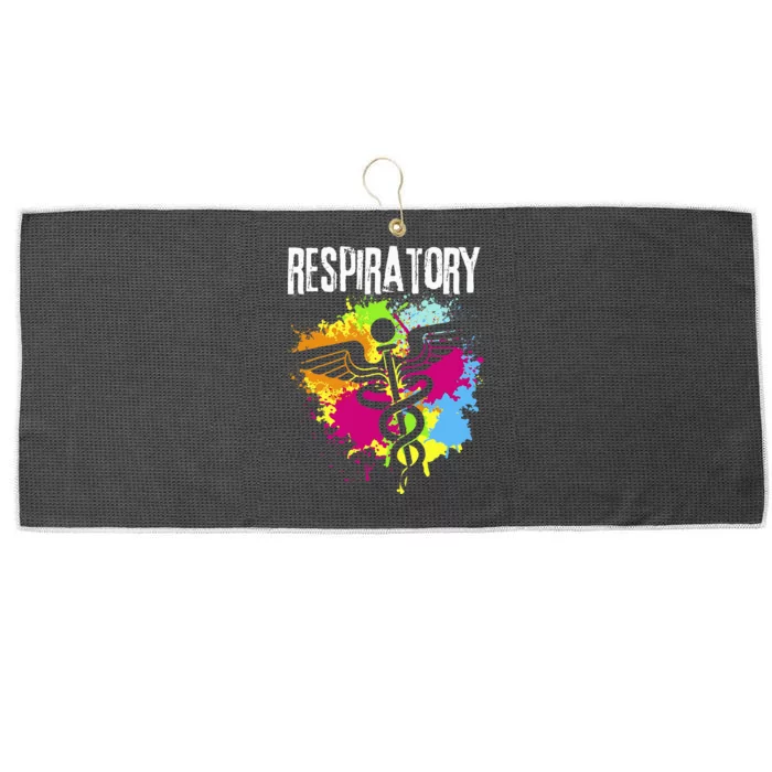 Respiratory Therapisgift Respiratory Therapy Design Large Microfiber Waffle Golf Towel