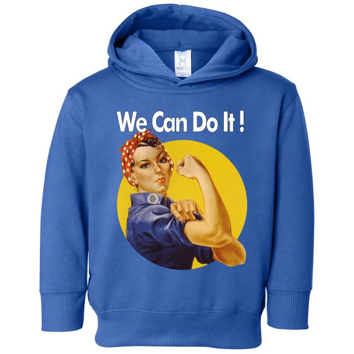 Rosie The Riveter We Can Do It Ww2 Poster Retro Gift Toddler Hoodie