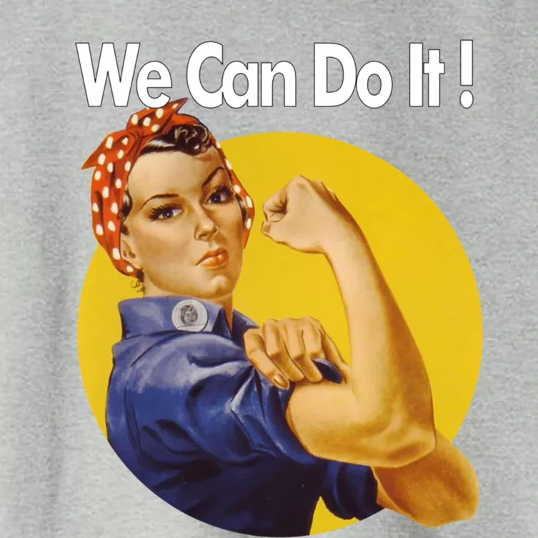 Rosie The Riveter We Can Do It Ww2 Poster Retro Gift Women's Crop Top Tee