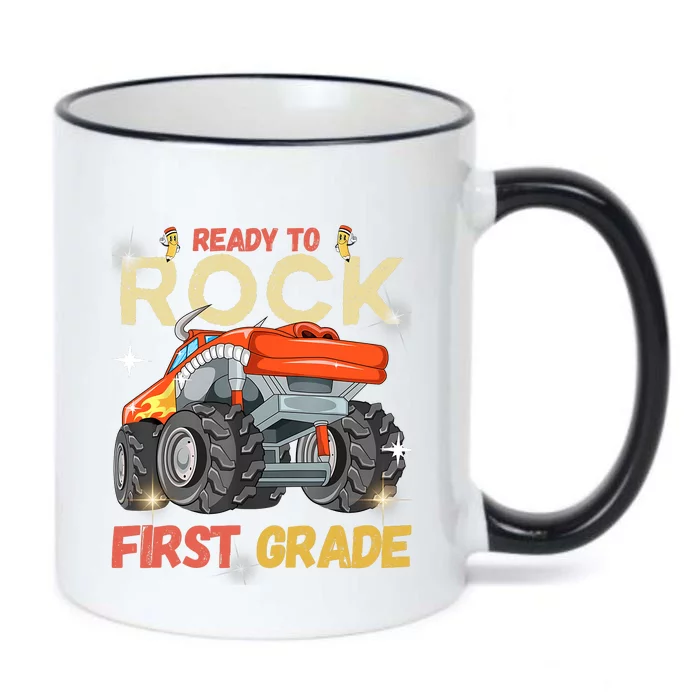 Ready To Rock First Grade First Day Of First Grade For Kids Black Color Changing Mug